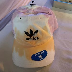 NWT Women’s adidas hat in orange, white and pink with adjustable fit